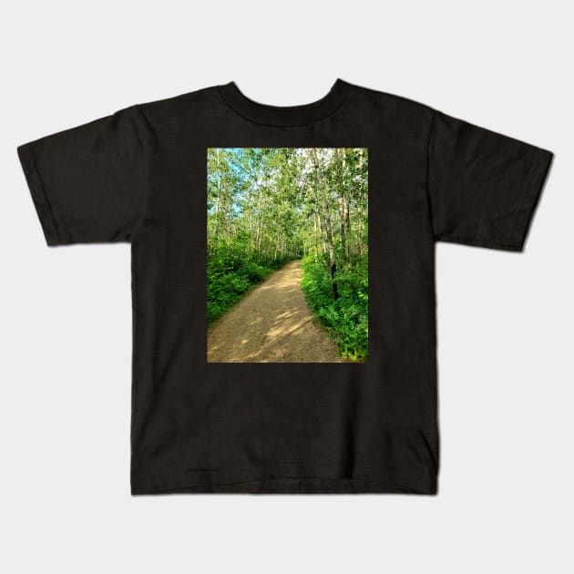 Forest Path Kids T-Shirt by Kyarwon